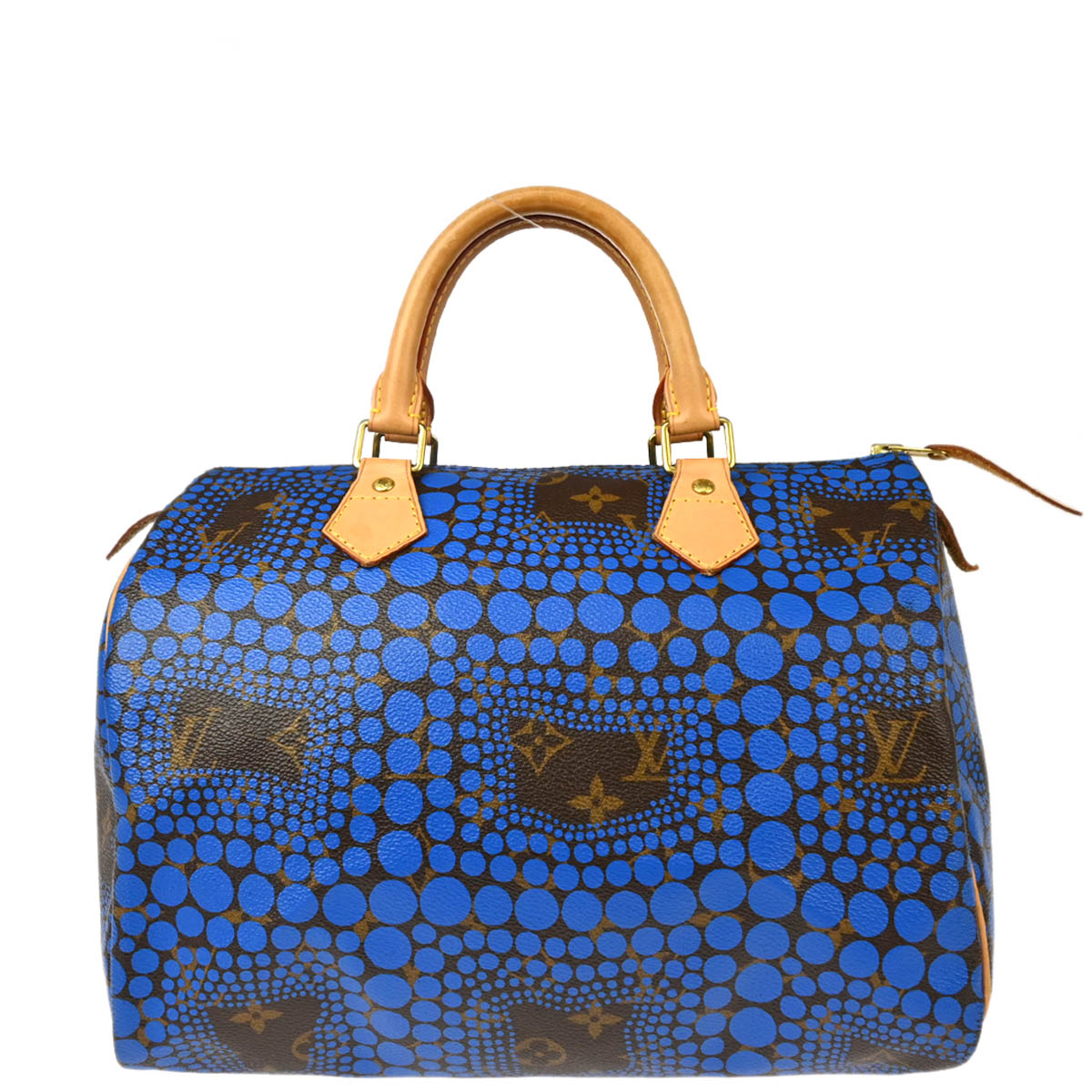 Louis Vuitton 2012 Yayoi Kusama Pumpkin Dot Speedy 30 Handbag M40691