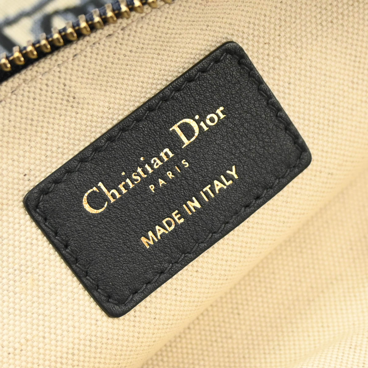 Christian Dior Gray Navy Trotter Clutch Bag