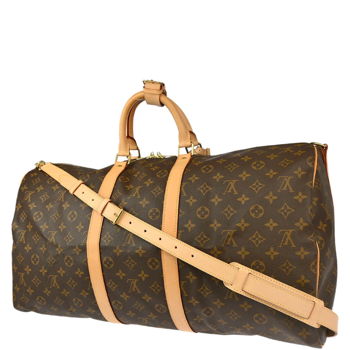 Louis Vuitton Monogram Keepall Bandouliere 55 2way Shoulder Duffle Bag M41414