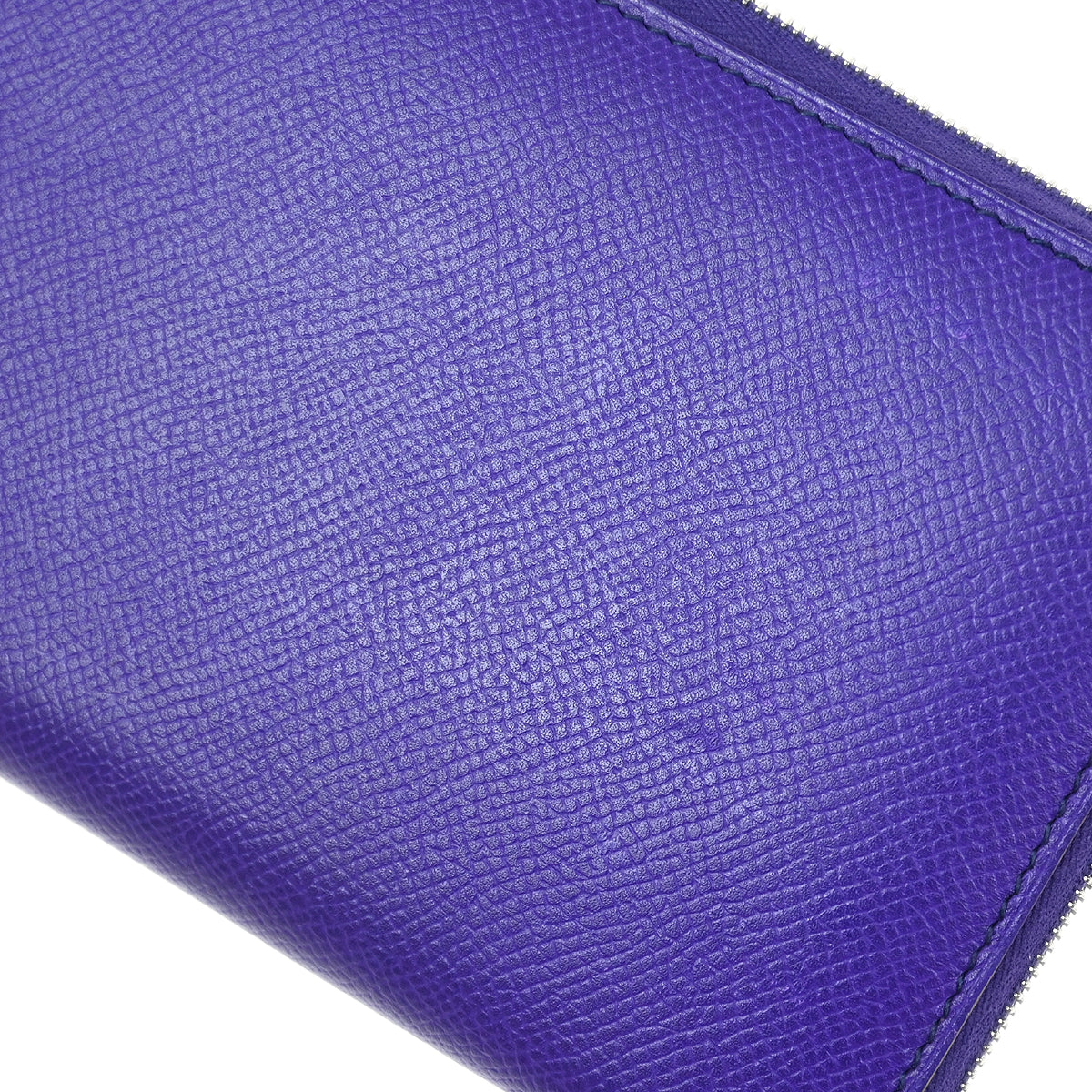 Hermes 2012 Etoupe Anemone Epsom Azap Zip-Around Long Wallet