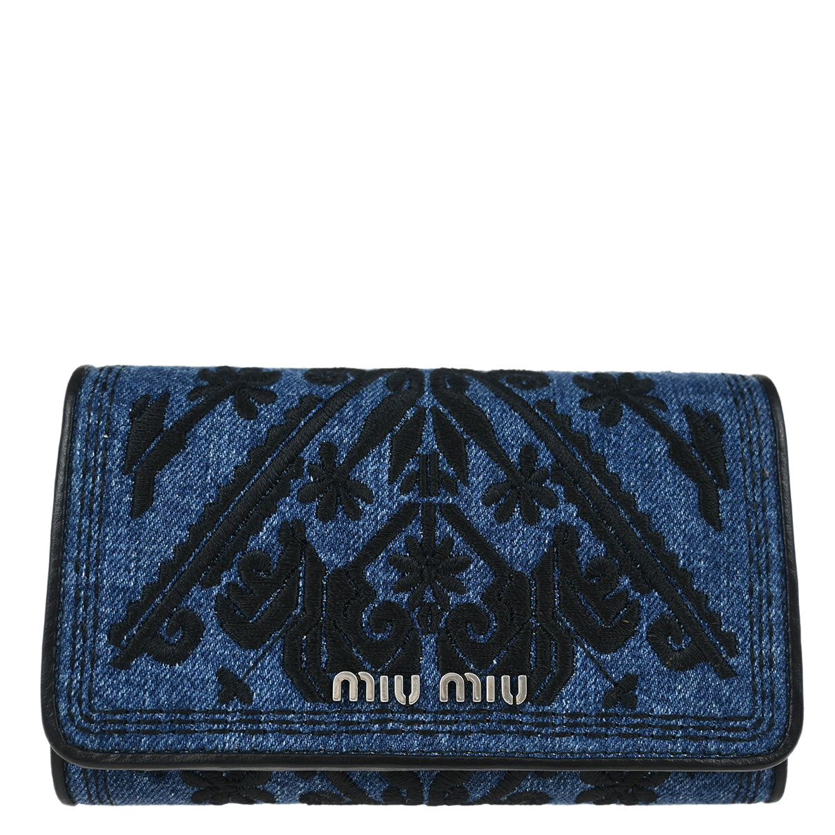 Miu Miu Indigo Denim Wallet Purse