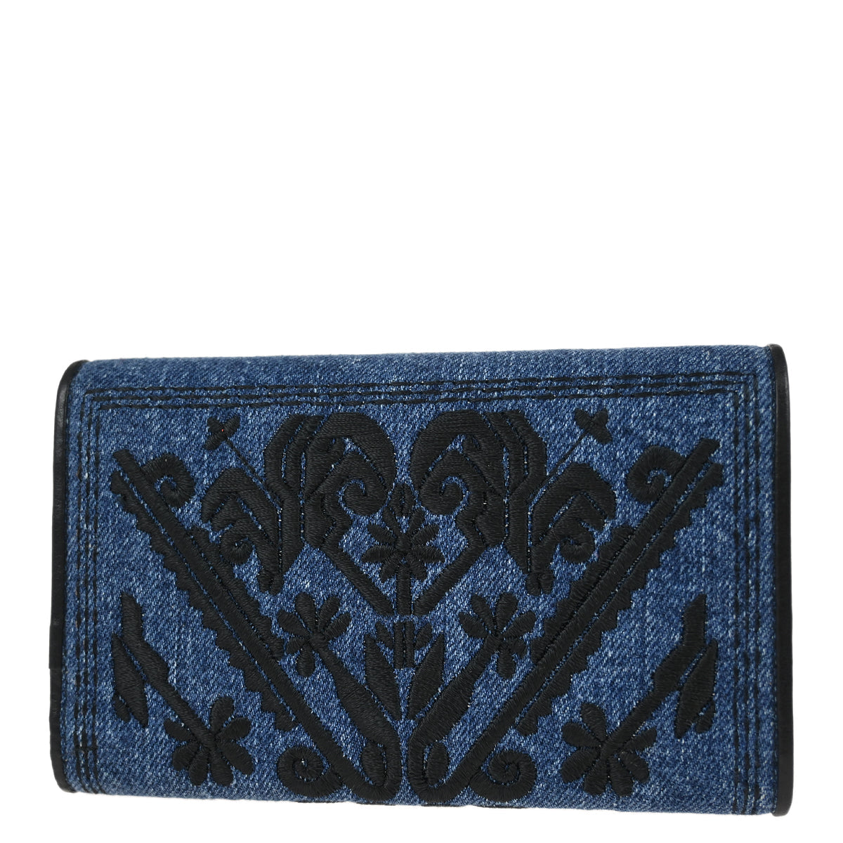 Miu Miu Indigo Denim Wallet Purse