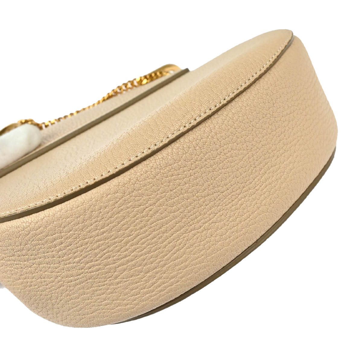 Chloe Beige Drew Chain Shoulder Bag