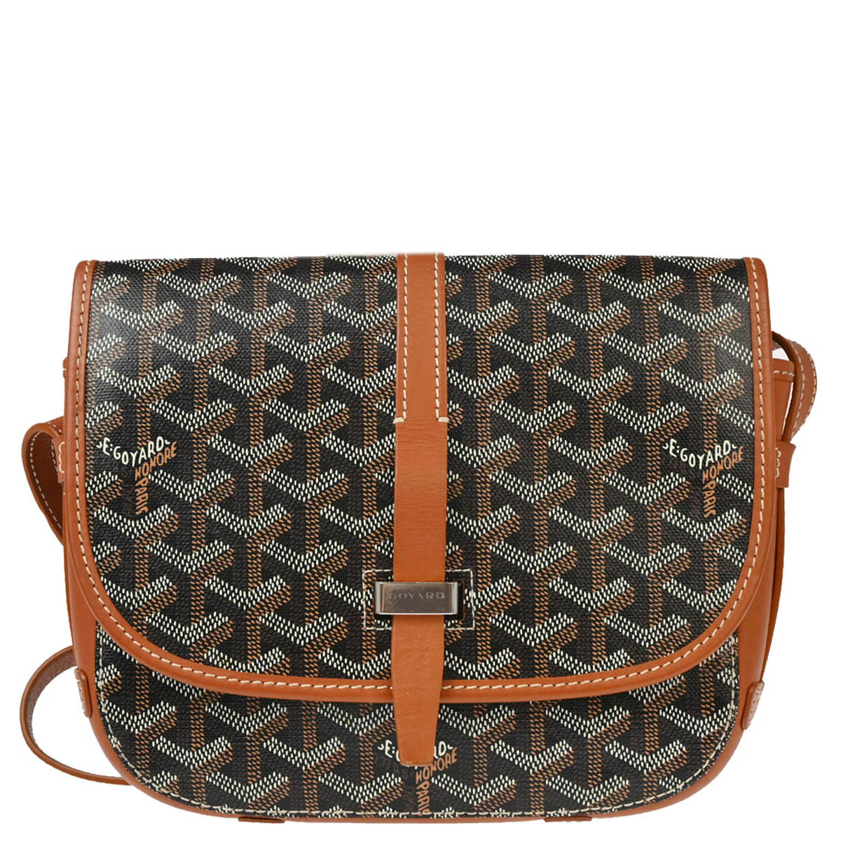 Goyard 2019 Brown Belvedere PM Shoulder Bag