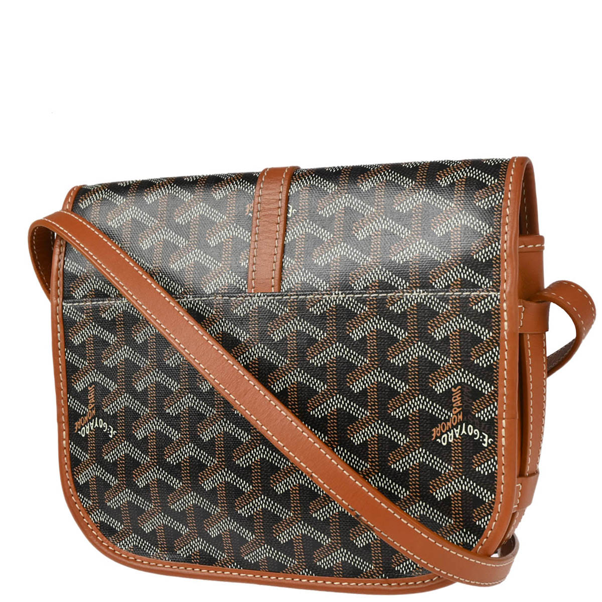 Goyard 2019 Brown Belvedere PM Shoulder Bag