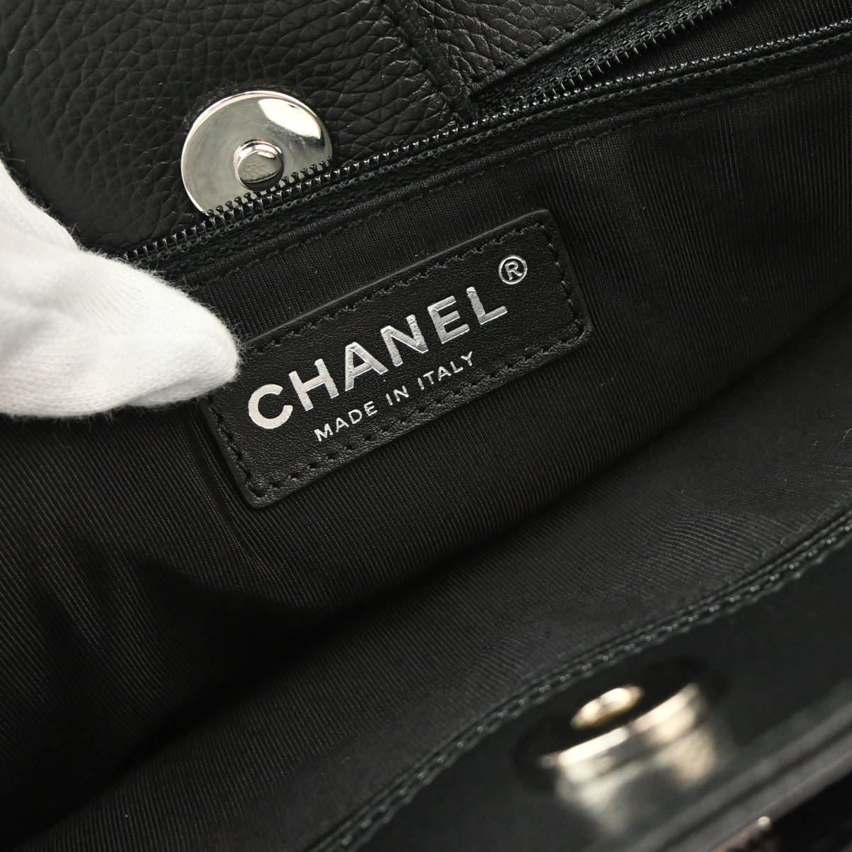 Chanel 2010-2011 Black Deerskin Executive Cerf Tote Bag