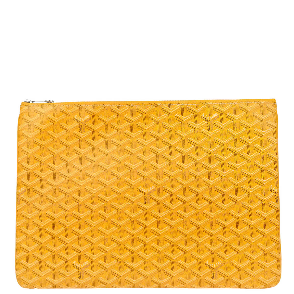 Goyard 2021 Yellow Senat MGM Clutch Bag