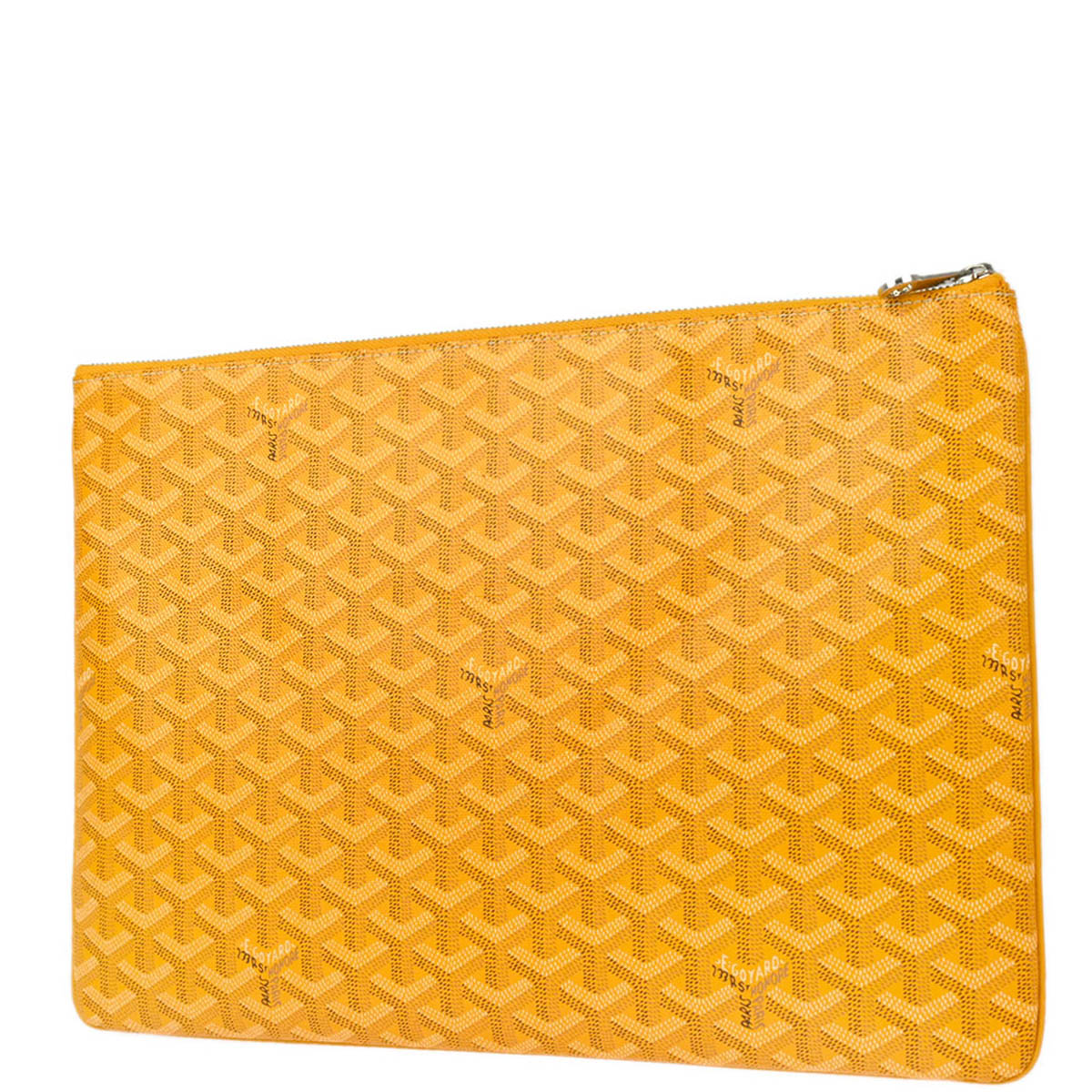 Goyard 2021 Yellow Senat MGM Clutch Bag