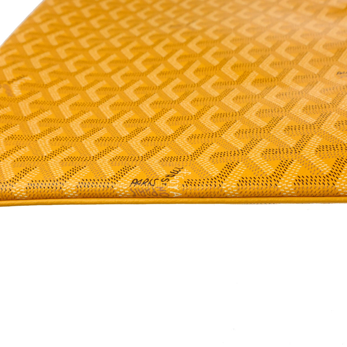 Goyard 2021 Yellow Senat MGM Clutch Bag