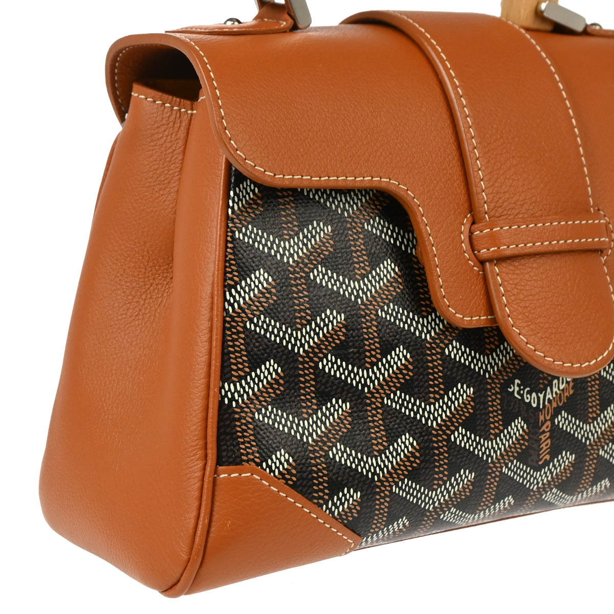 Goyard Brown Saigon Mini 2way Handbag