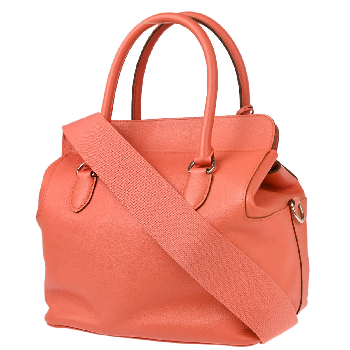 Hermes 2014 Flamingo Evercolor Toolbox 26 2way Shoulder Handbag