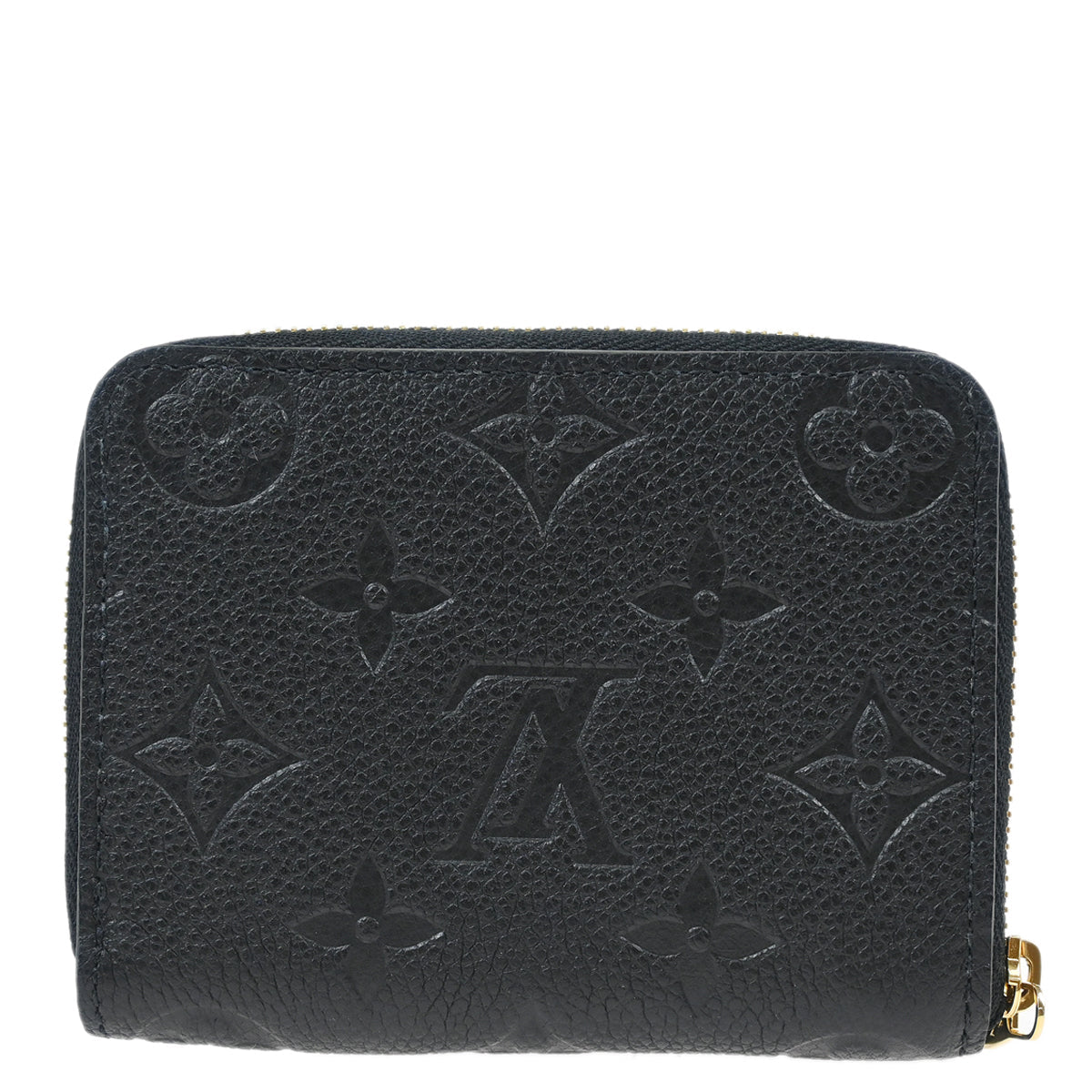 Louis Vuitton Black Monogram Empreinte Zippy Coin Purse Wallet M60574