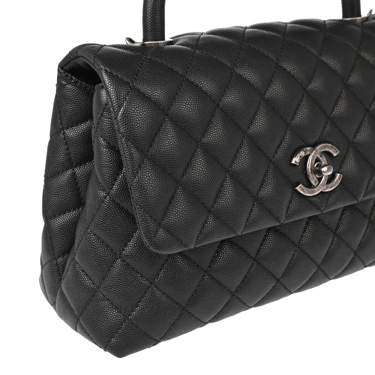 Chanel 2017 Black Caviar 2way Shoulder Handbag