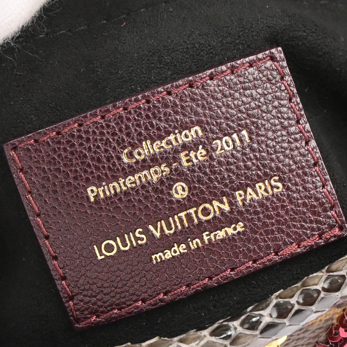 Louis Vuitton 2011 Bordeaux Monogram Savage Tiger Clutch Bag N91109