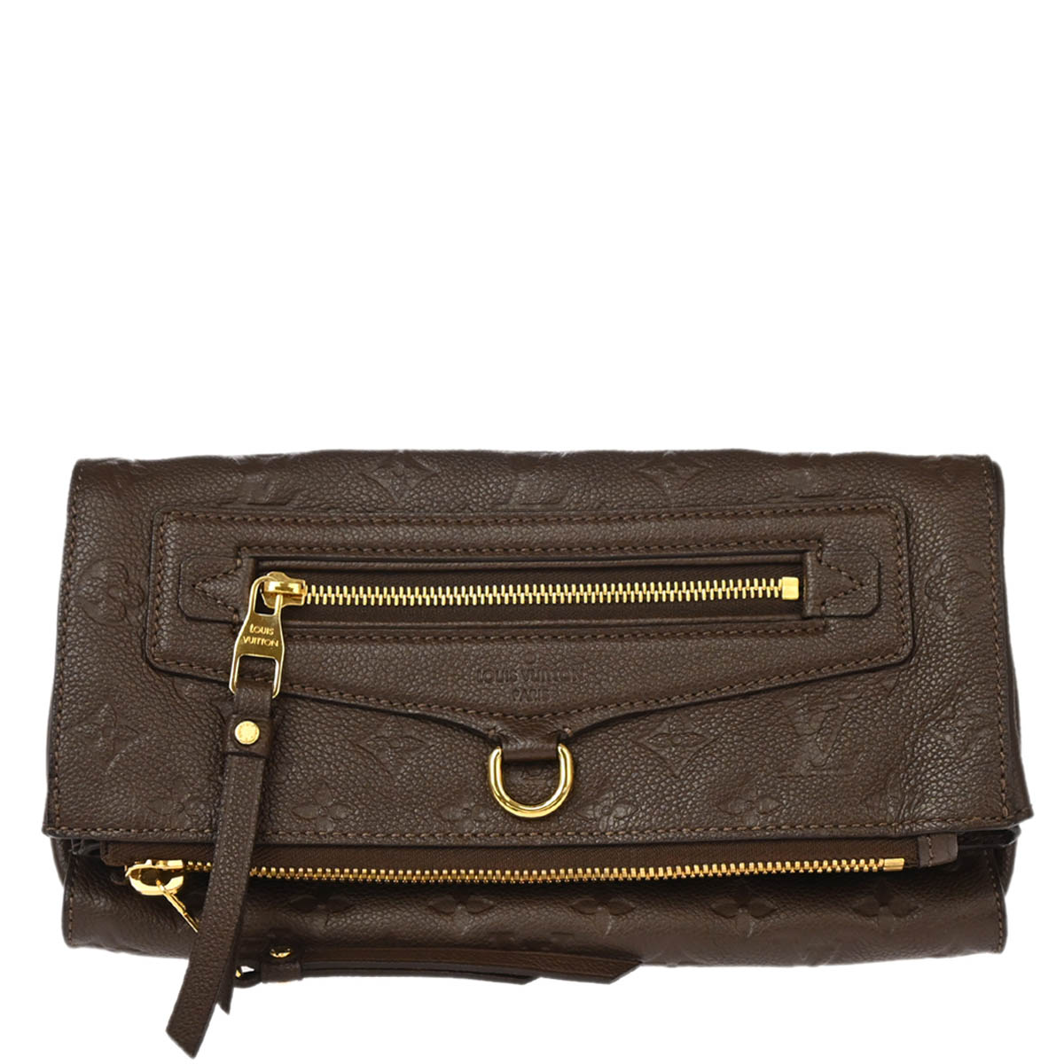 Louis Vuitton 2012 Brown Monogram Empreinte Petillante Clutch M94173