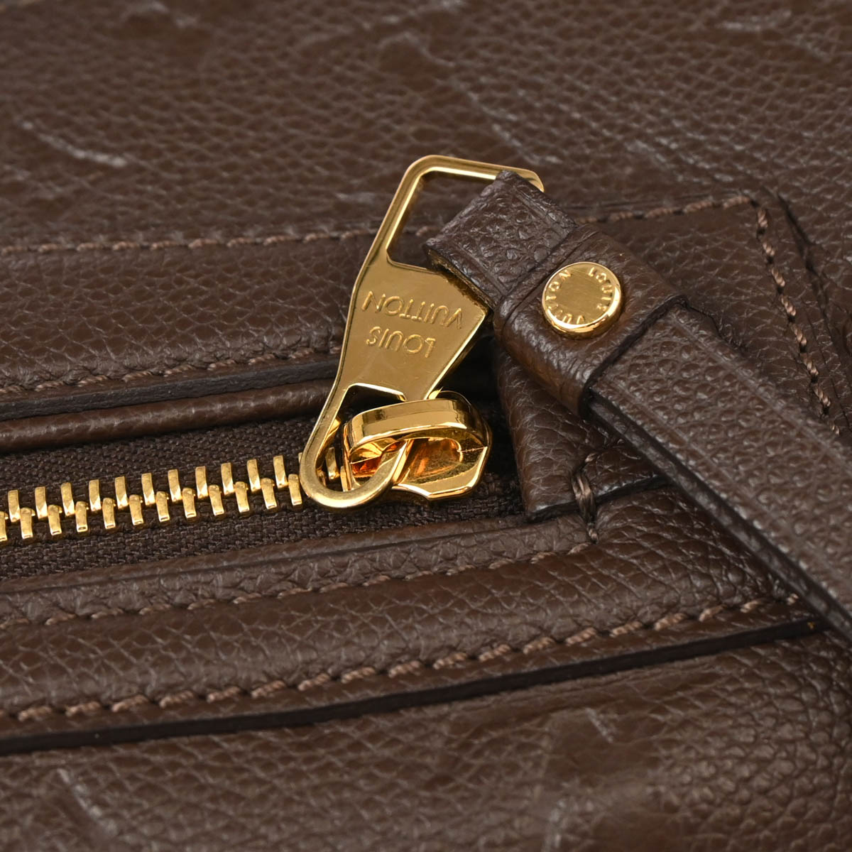 Louis Vuitton 2012 Brown Monogram Empreinte Petillante Clutch M94173