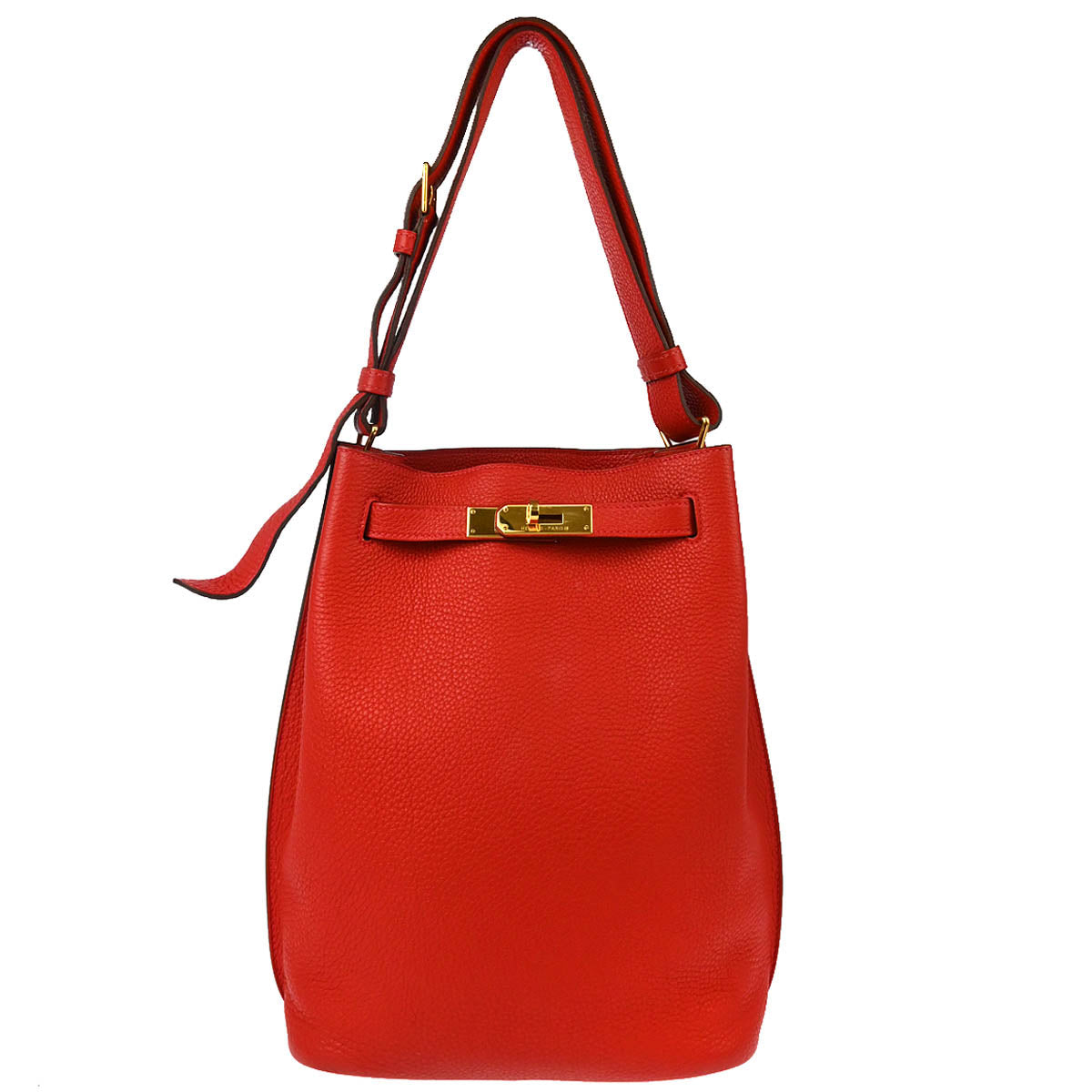 Hermes 2012 Rouge Casaque Togo So Kelly 22 Shoulder Bag