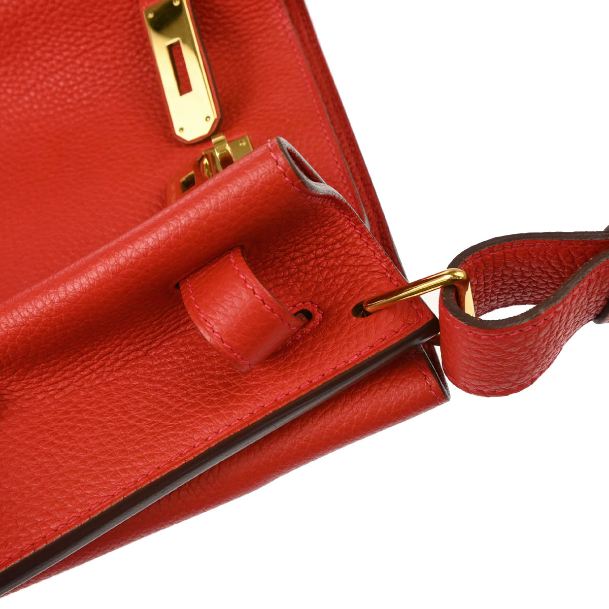 Hermes 2012 Rouge Casaque Togo So Kelly 22 Shoulder Bag