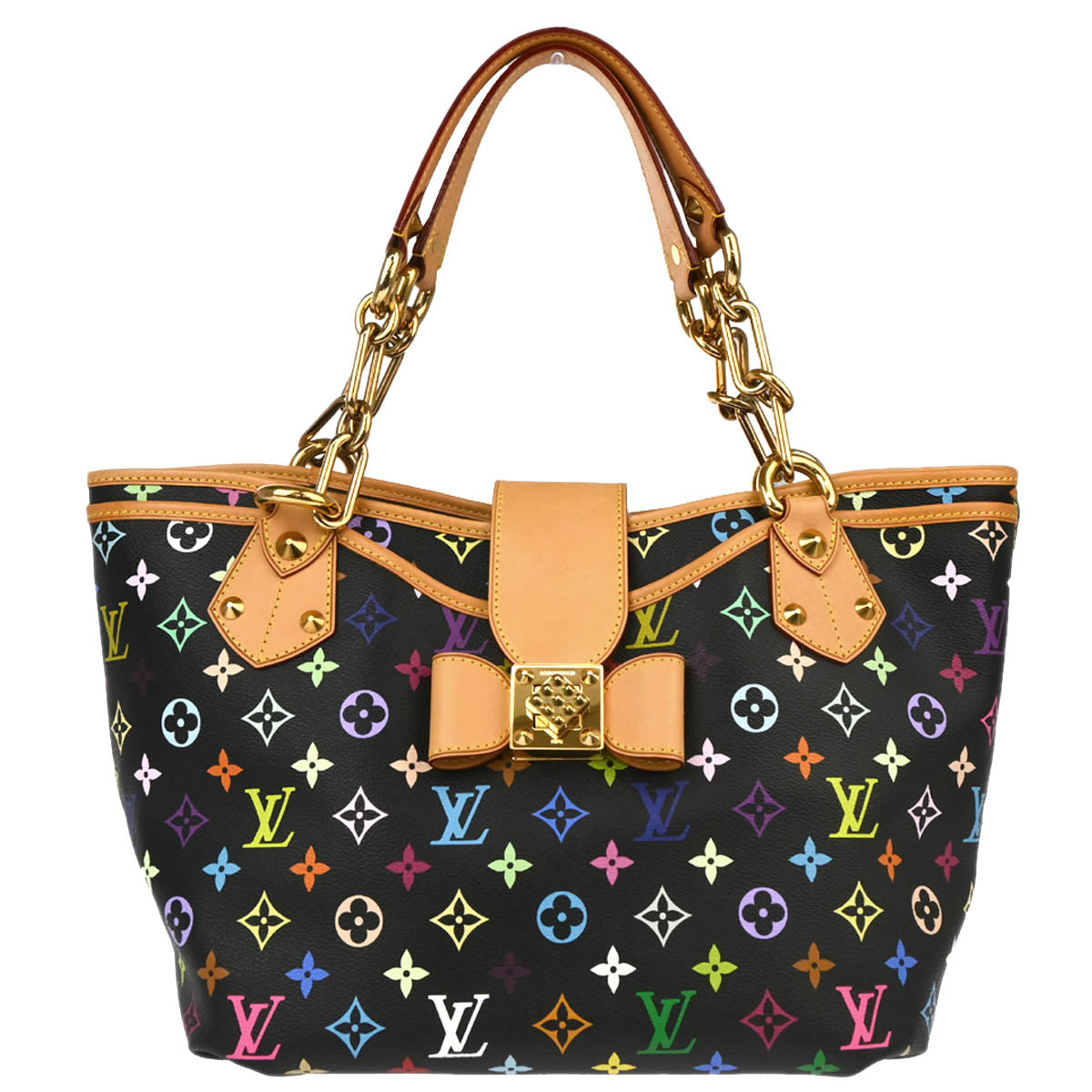 Louis Vuitton 2010 Annie GM Tote Handbag Monogram Multicolor M40304