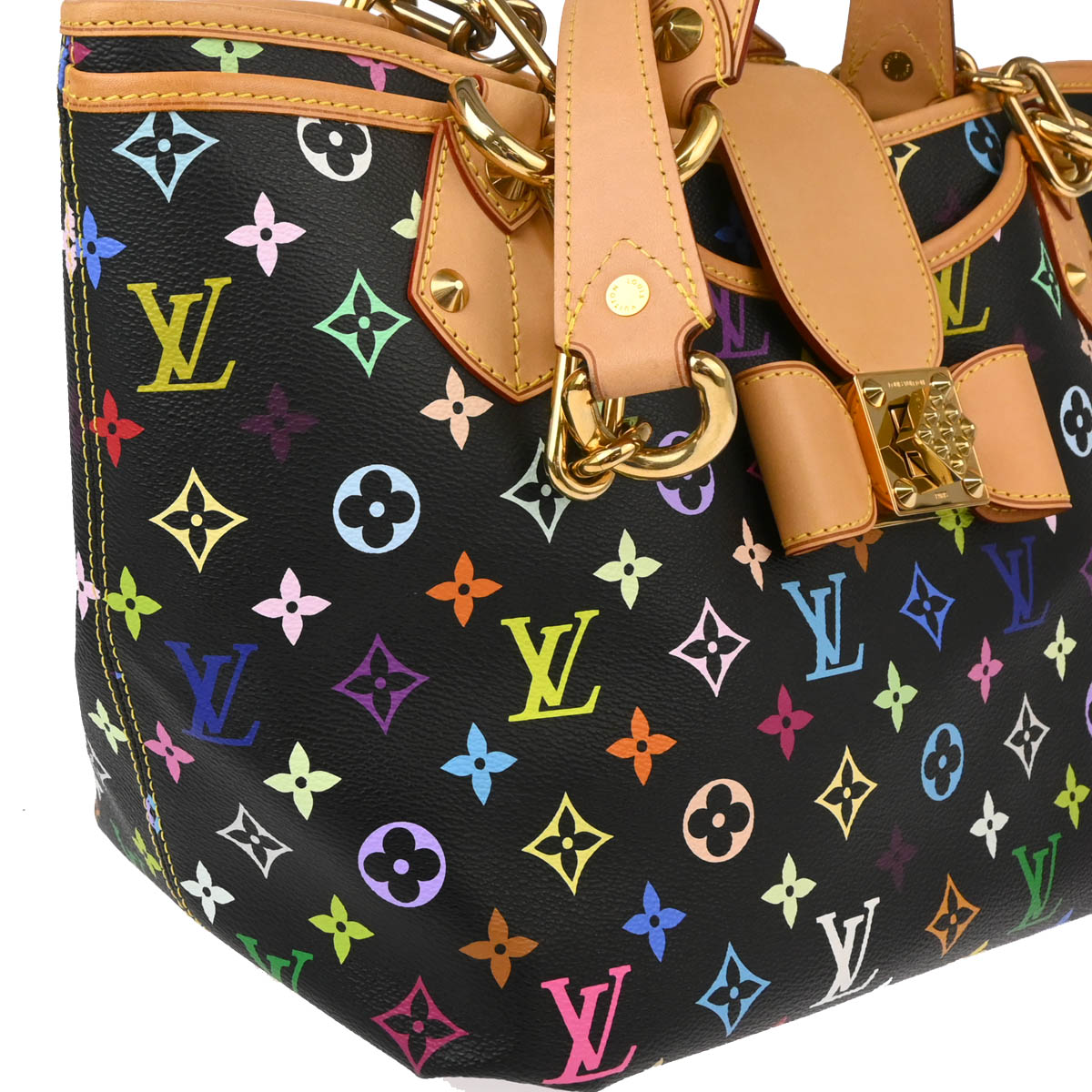 Louis Vuitton 2010 Annie GM Tote Handbag Monogram Multicolor M40304