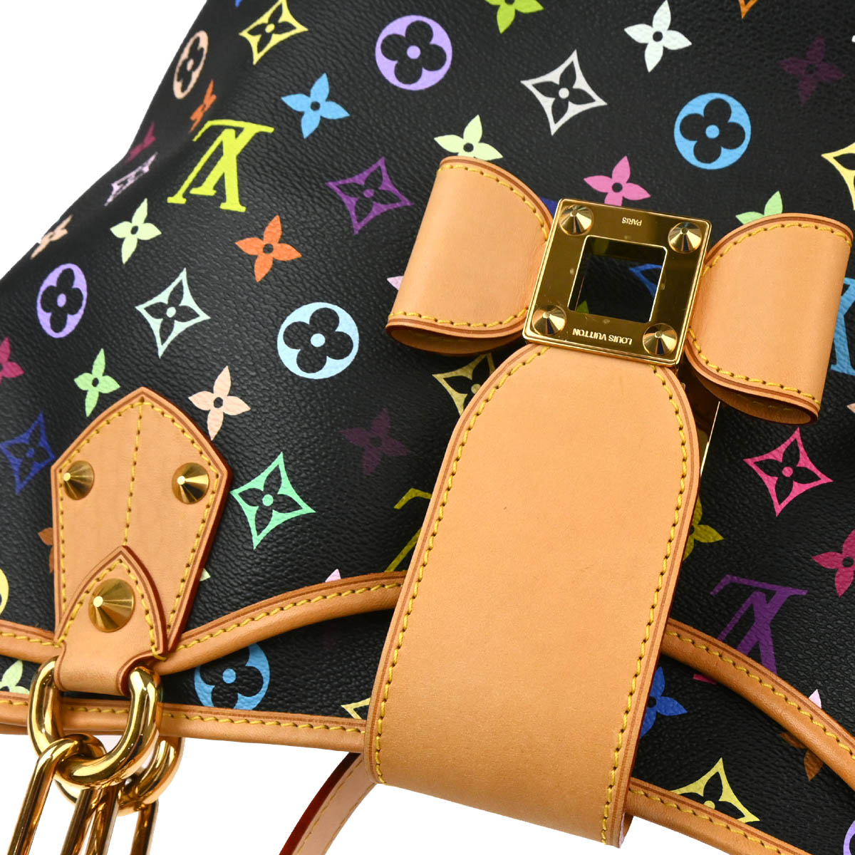 Louis Vuitton 2010 Annie GM Tote Handbag Monogram Multicolor M40304