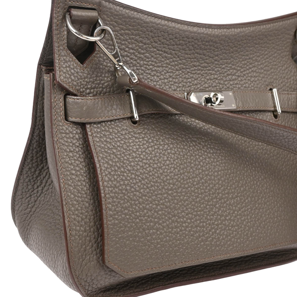 Hermes 2014 Taupe Taurillon Clemence Jypsiere 28 Shoulder Bag