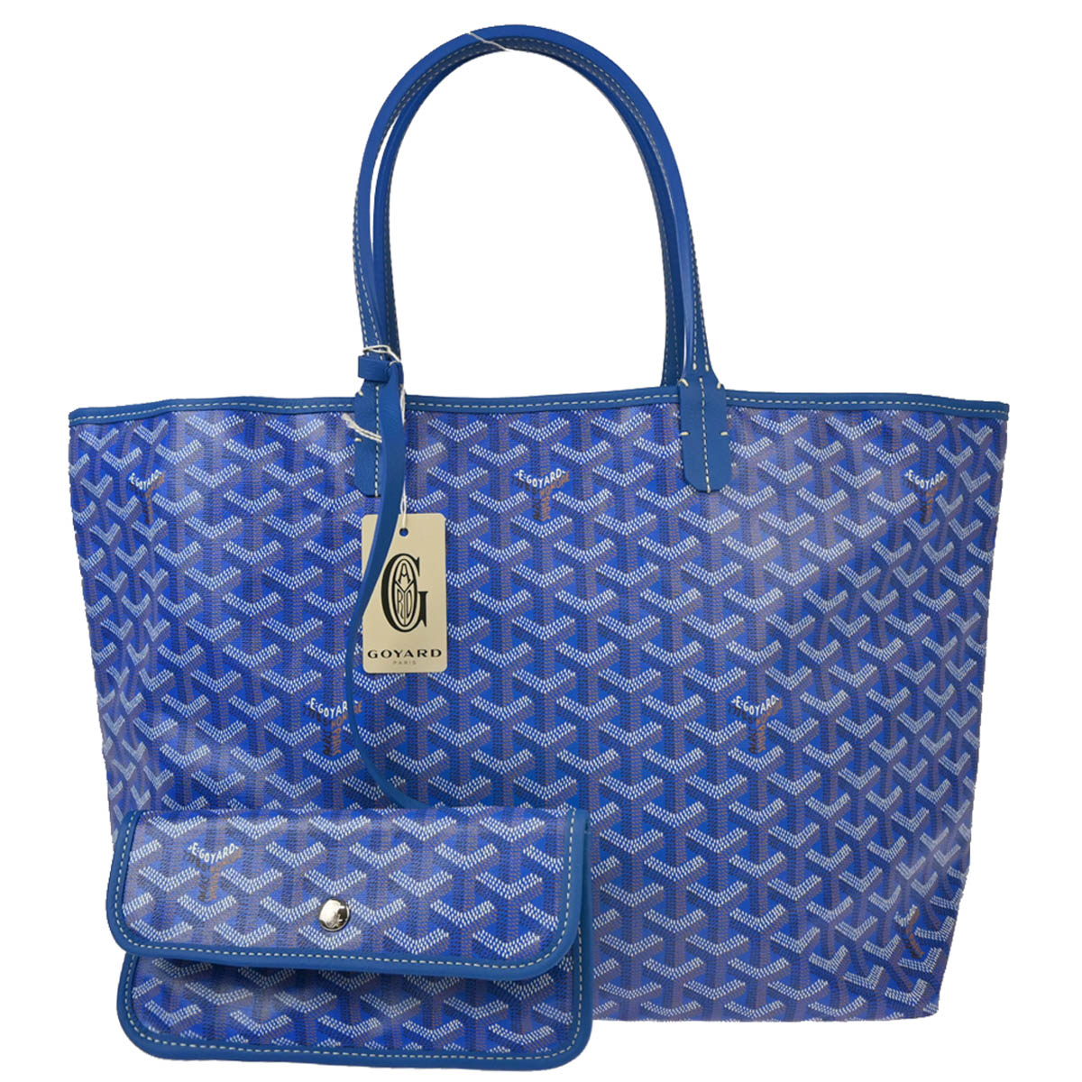 Goyard Blue St. Louis PM Tote Handbag