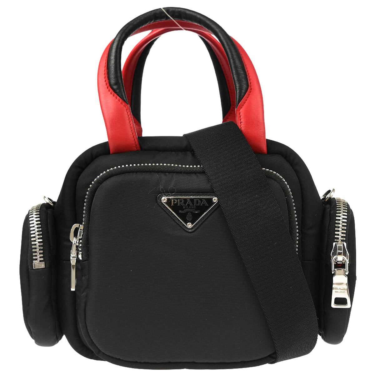 Prada 2019 Black Nylon 2way Shoulder Handbag