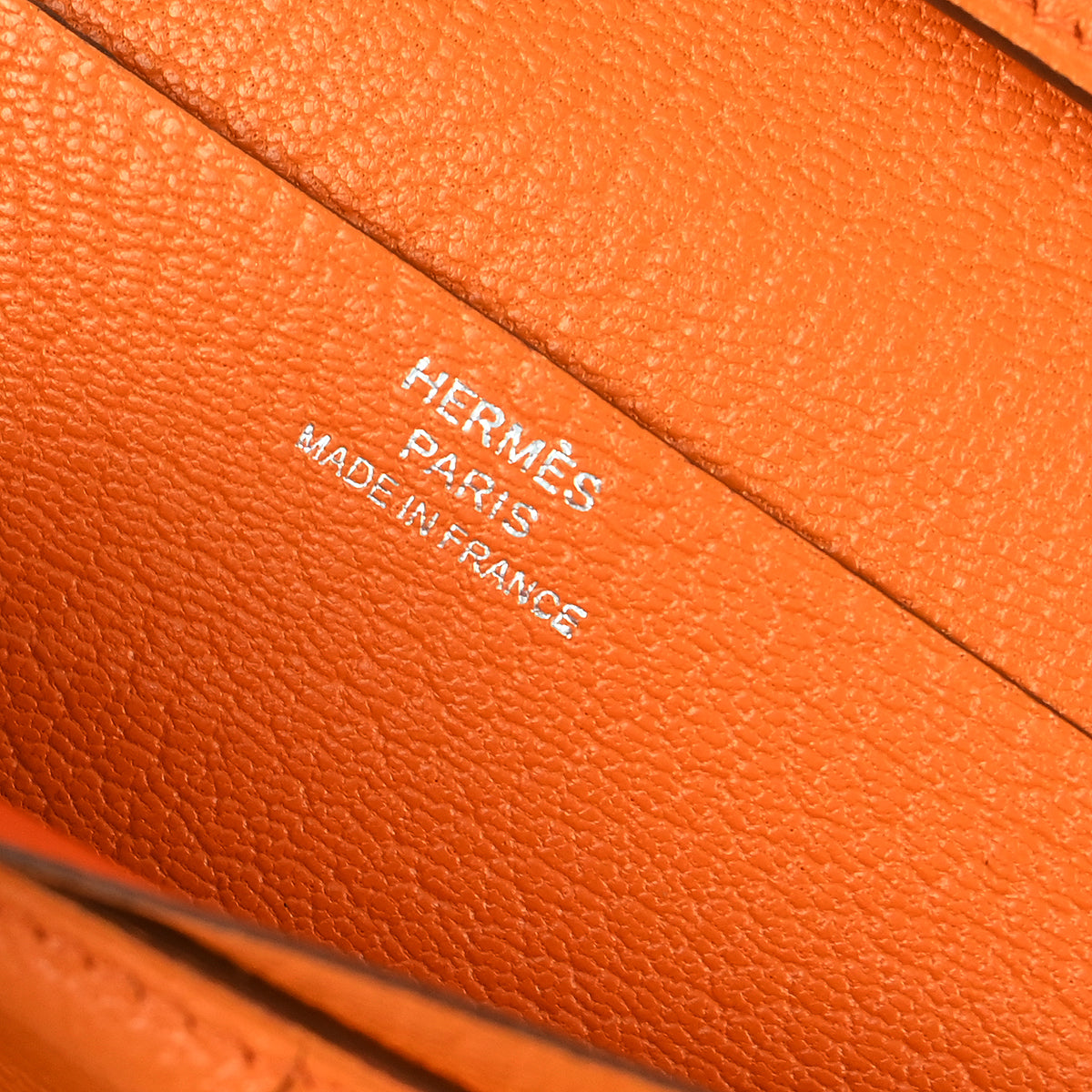 Hermes 2013 Orange Chevre Bearn Soufre Bifold Long Wallet