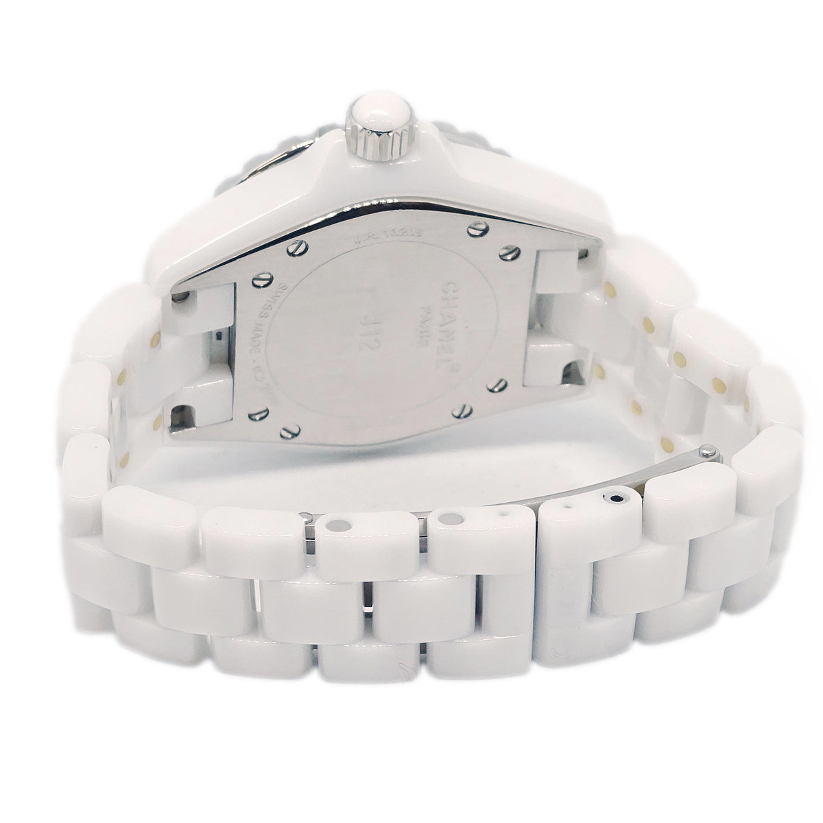 Chanel J12 33mm Quartz Watch Ceramic SS Diamond