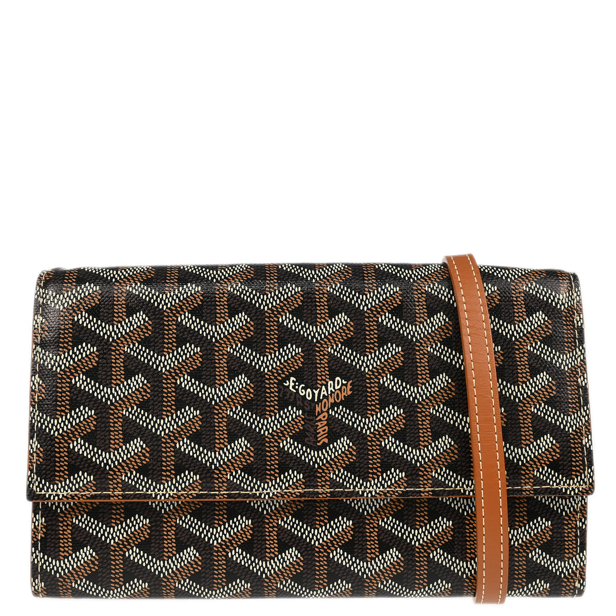 Goyard 2022 Black Varenne Continental Wallet WOC