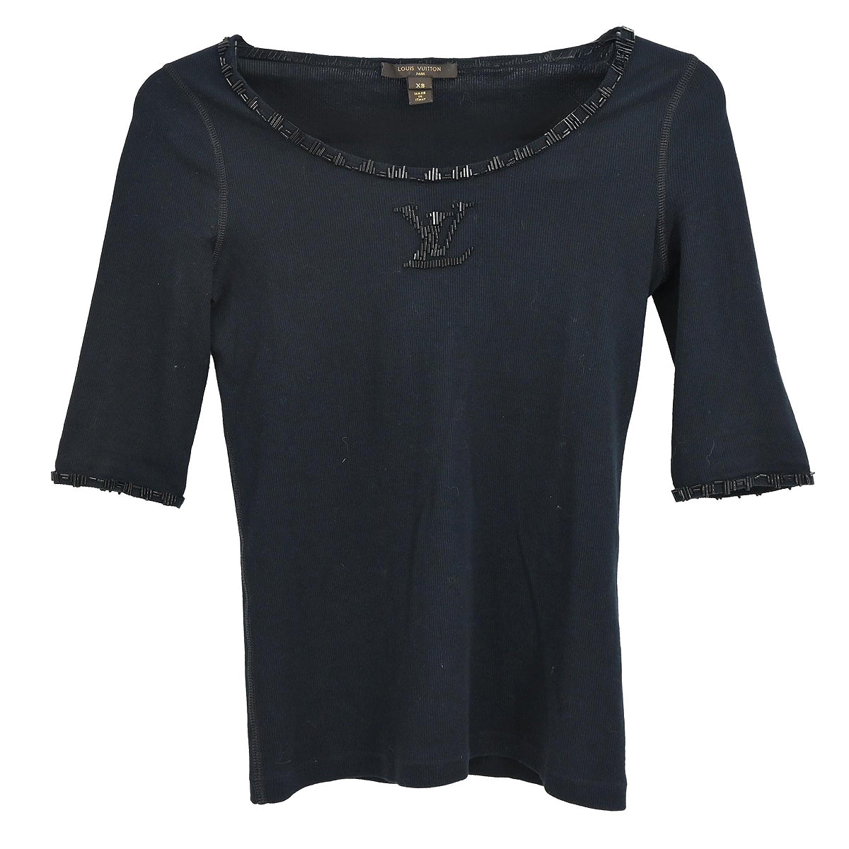 Louis Vuitton 2011 Short Sleeve Top Black #XS