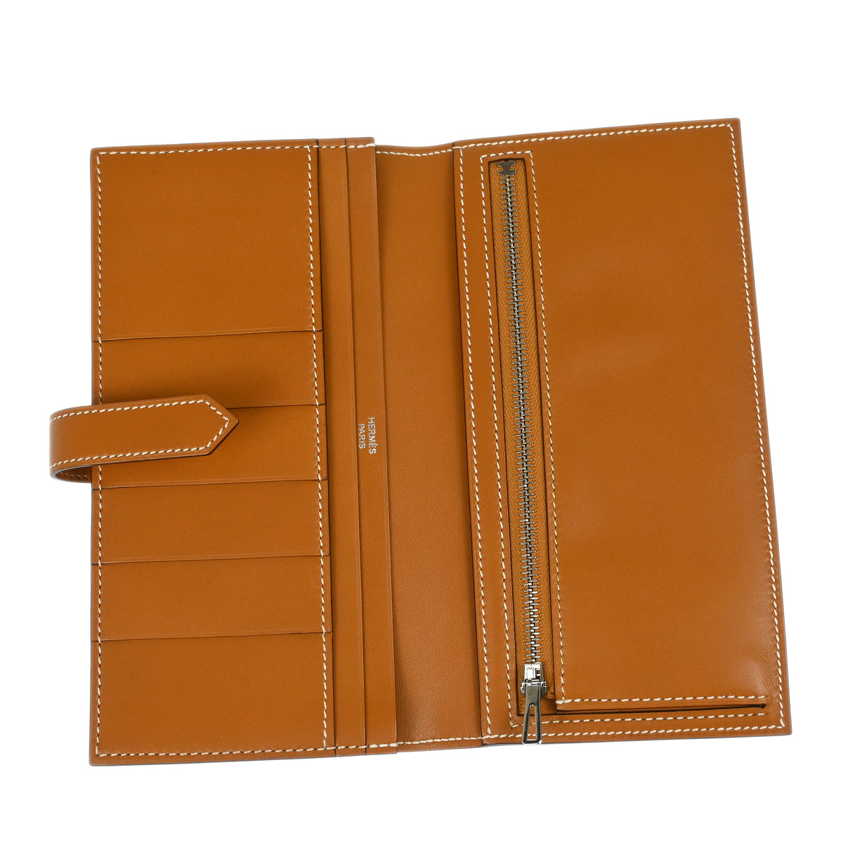 Hermes 2016 Natural Butler Bearn Soufre Bifold Long Wallet