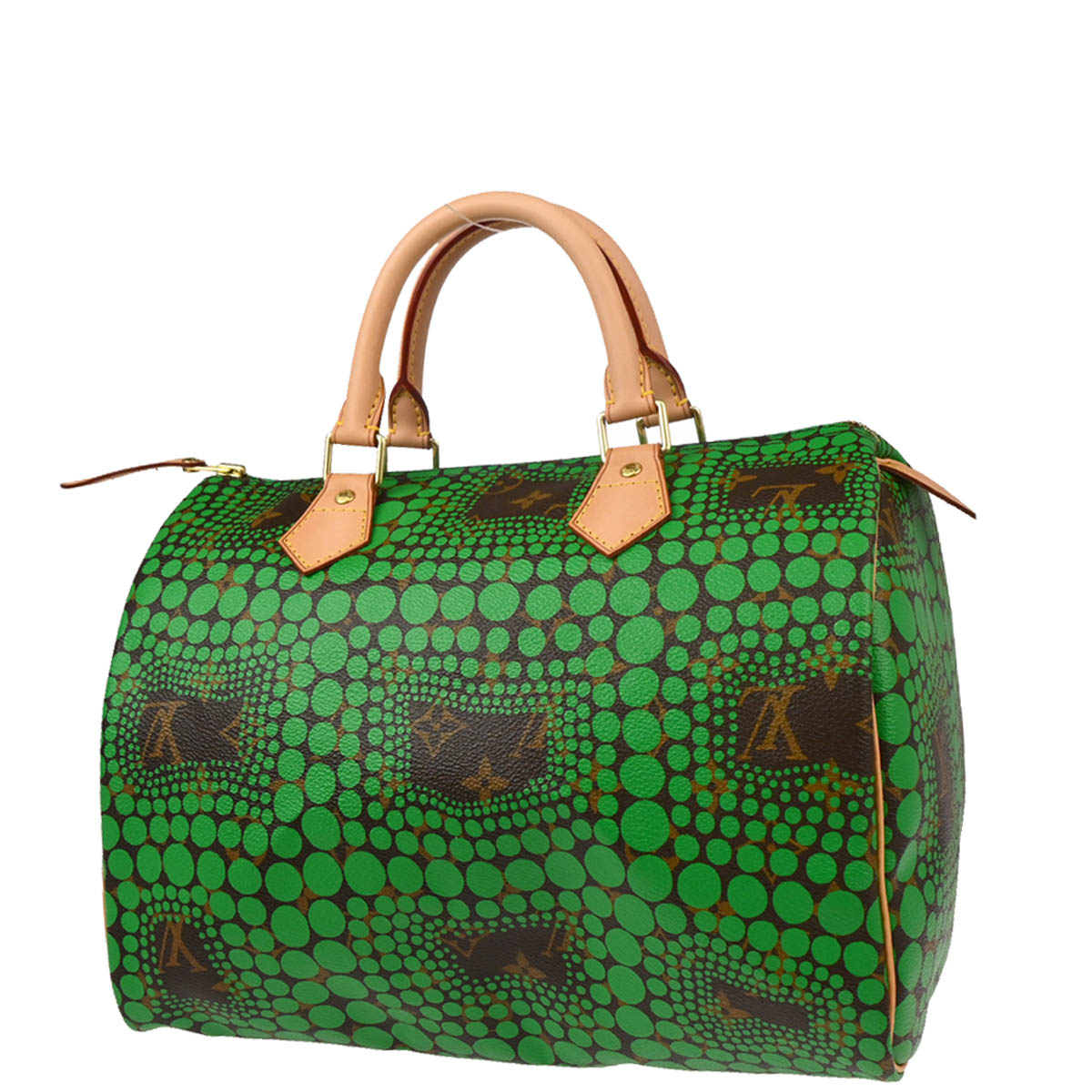 Louis Vuitton 2012 Yayoi Kusama Pumpkin Dot Speedy 30 Handbag M40694