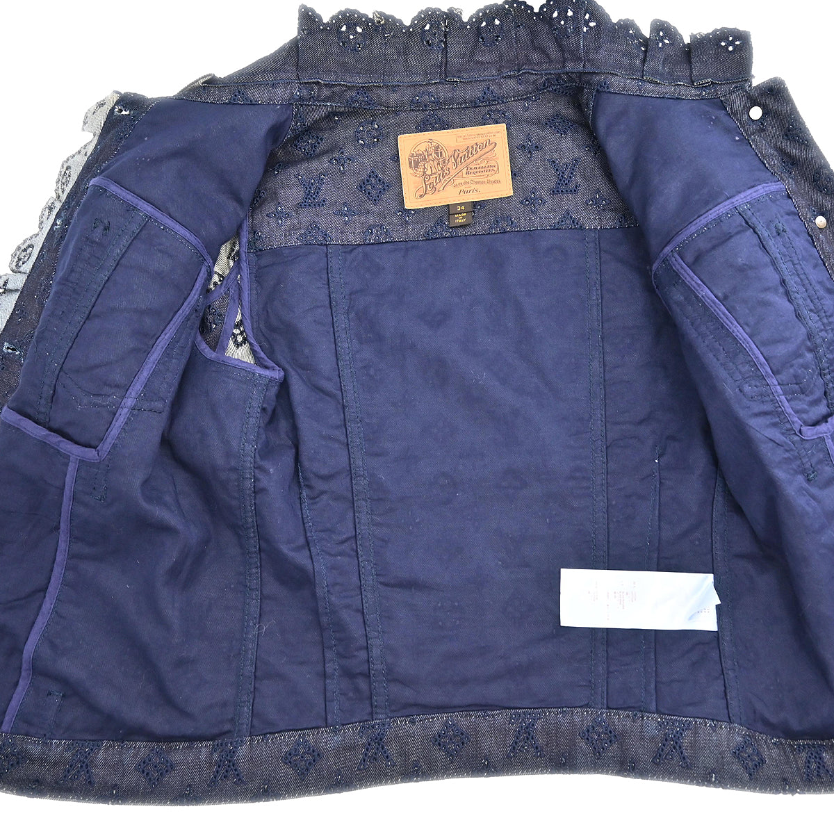 Louis Vuitton 2010 Setup Suit Jacket Skirt Navy #34