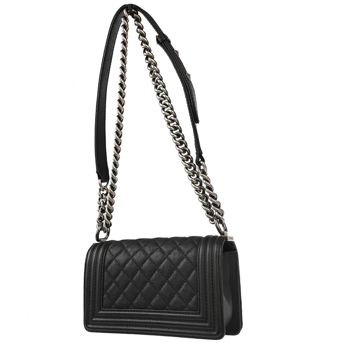 Boy Chanel 2014 Paris Dallas Black Lambskin Small Chain Shoulder Bag