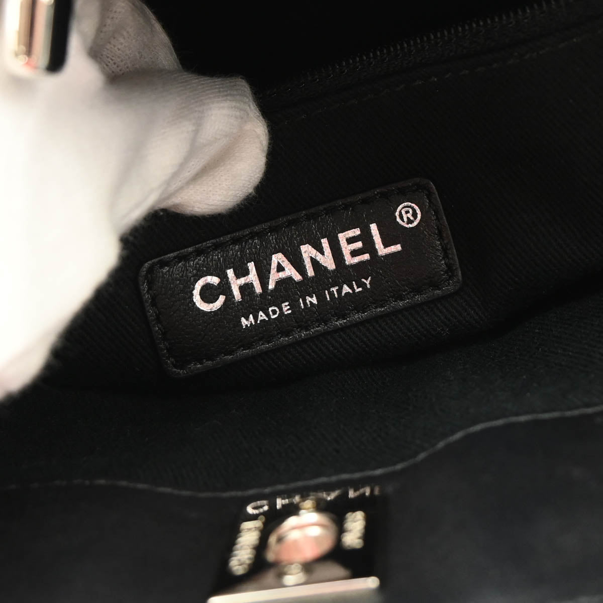 Chanel Black Calfskin 2way Bucket Handbag