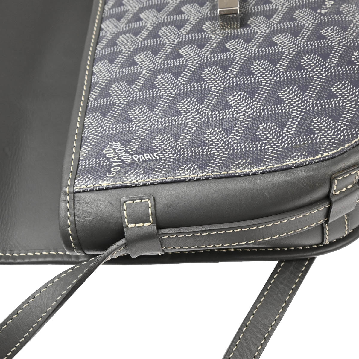 Goyard 2018 Gray Belvedere PM Shoulder Bag