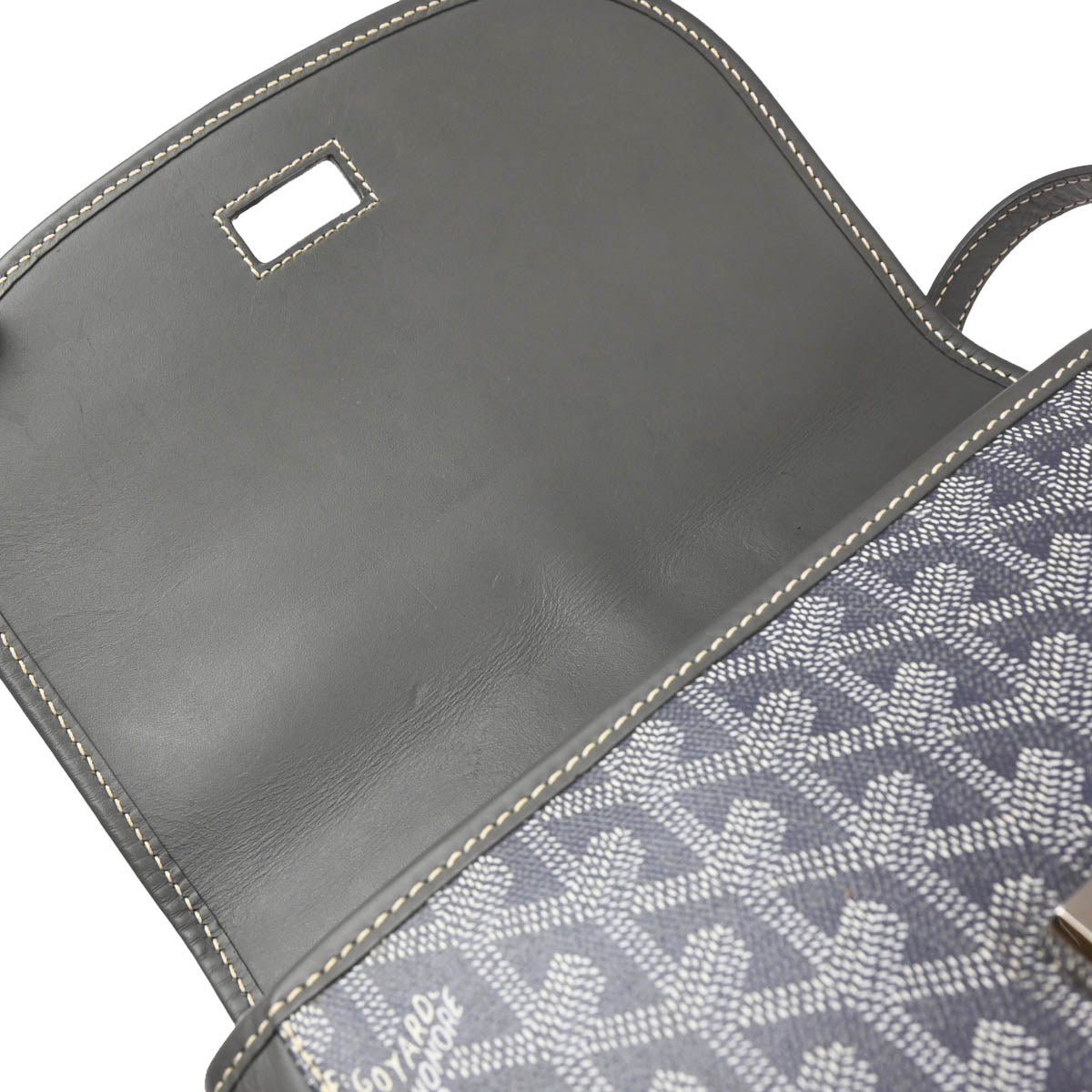 Goyard 2018 Gray Belvedere PM Shoulder Bag