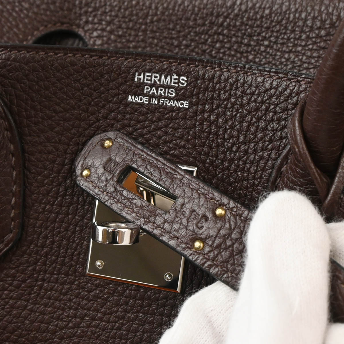 Hermes 2010 Chocolat Togo Birkin 30 Handbag