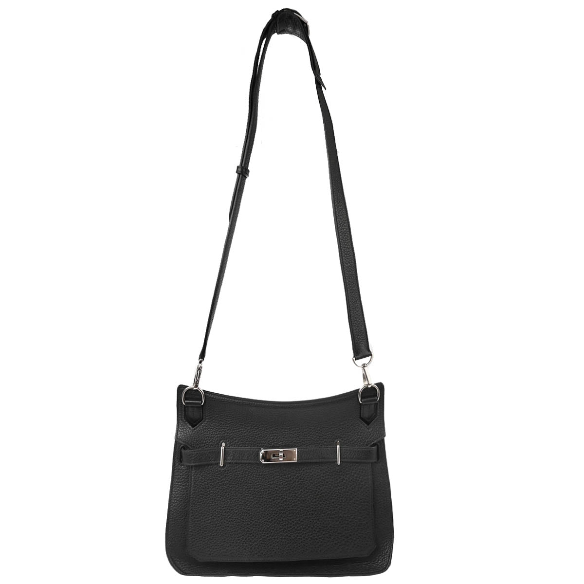 Hermes 2014 Black Taurillon Clemence Jypsiere 28 Shoulder Bag