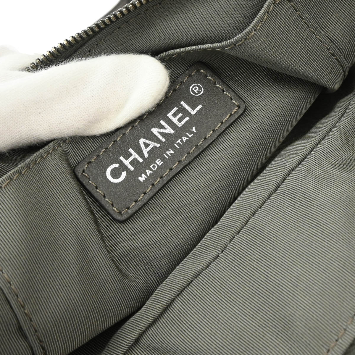 Chanel 2016-2017 Silver Calfskin Waist Bum Bag