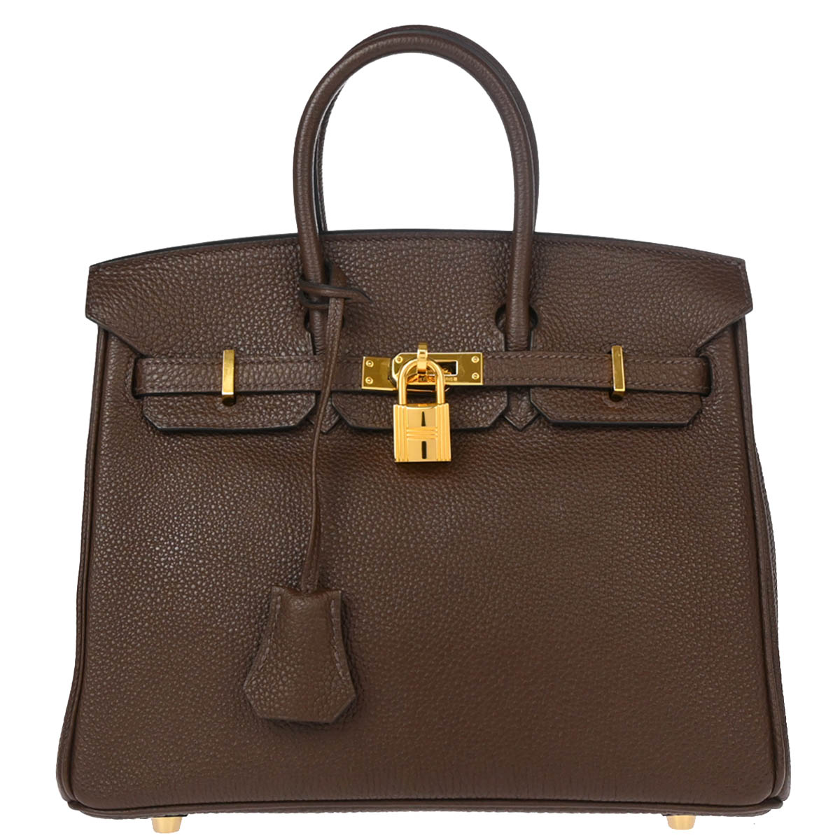 Hermes 2014 Chocolat Togo Birkin 25 Handbag