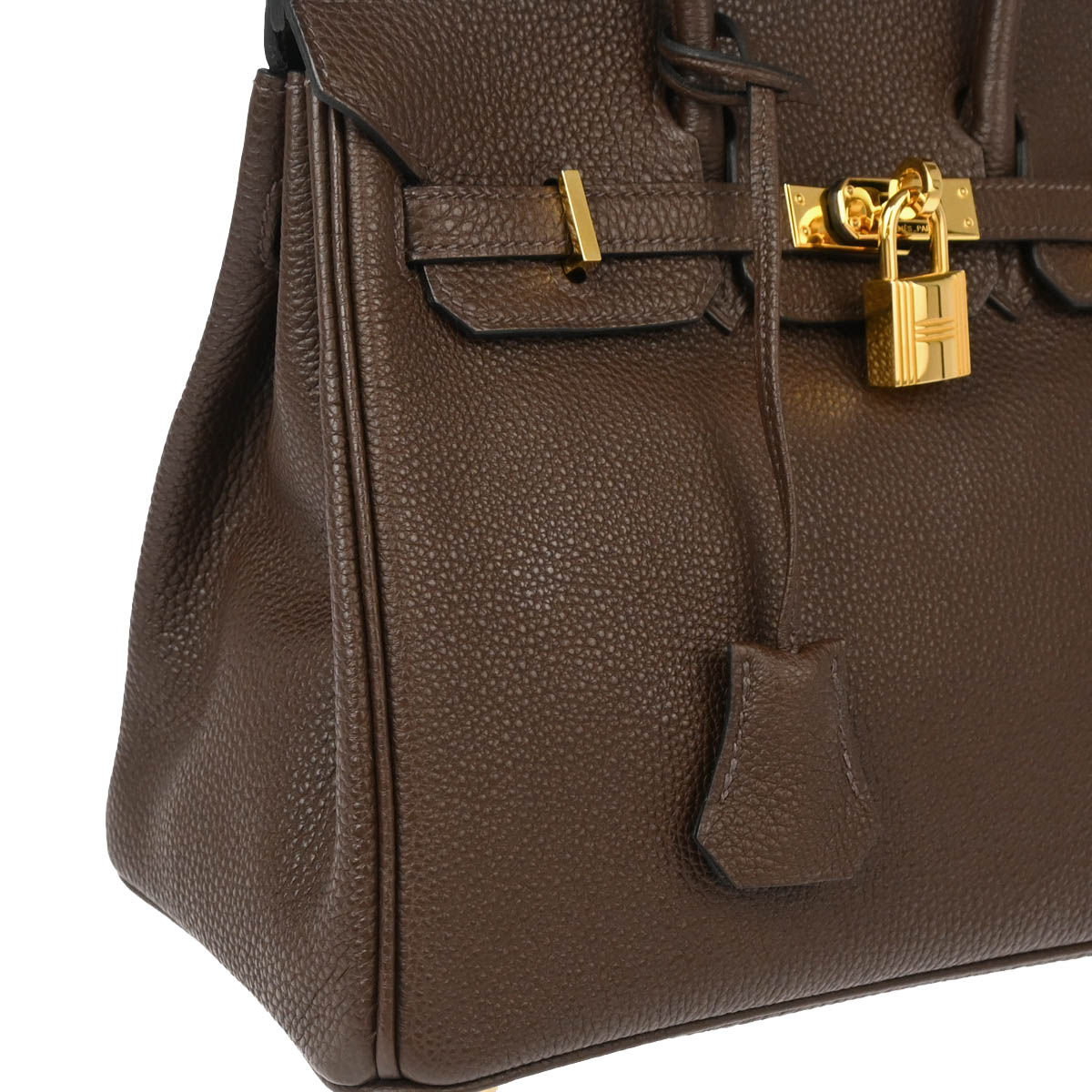 Hermes 2014 Chocolat Togo Birkin 25 Handbag