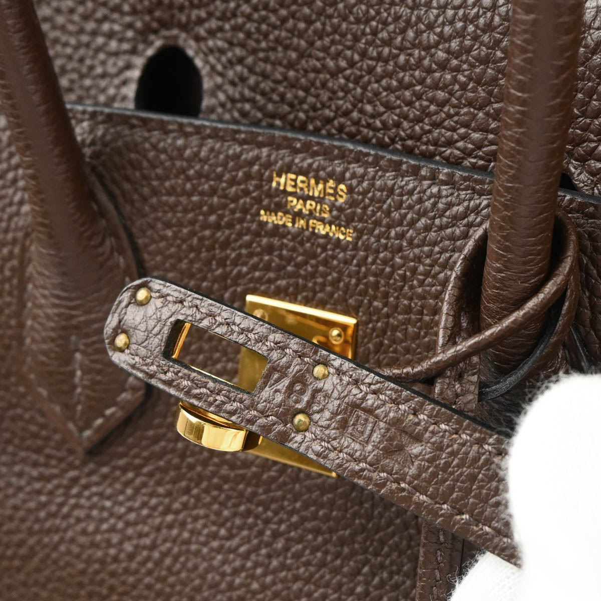 Hermes 2014 Chocolat Togo Birkin 25 Handbag