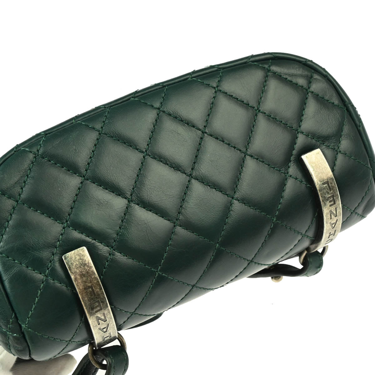 Chanel Green Calfskin 2way Backpack Handbag