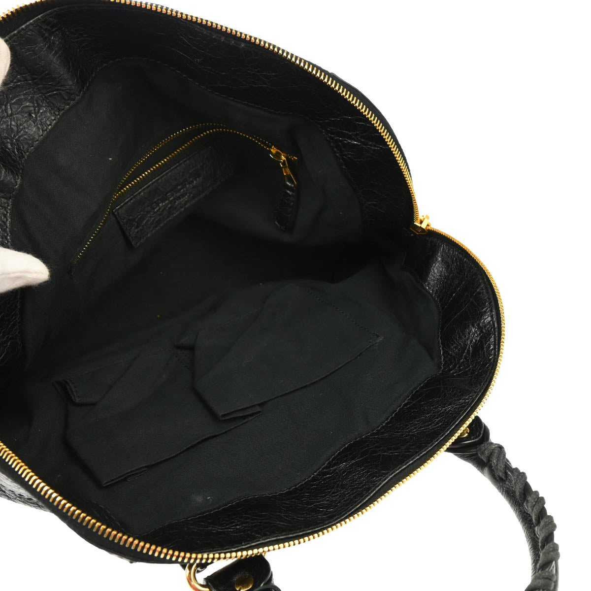 Balenciaga 2014 Black Classic Bowling 2way Shoulder Handbag