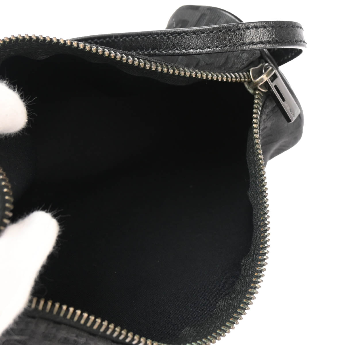 Fendi Black Zucchino Handbag