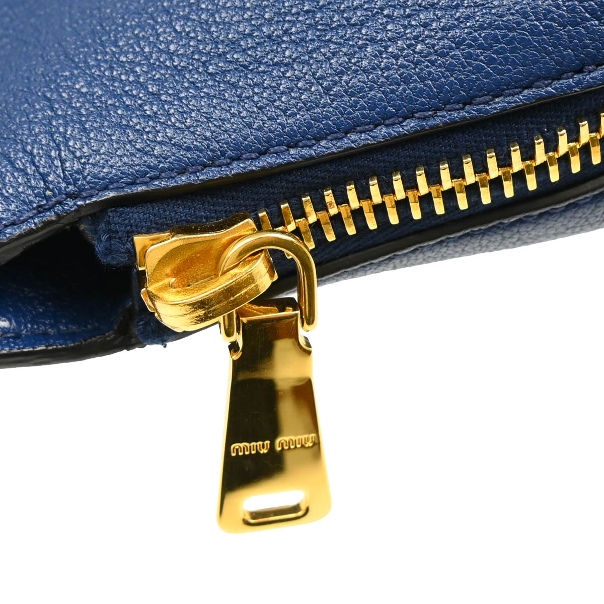 Miu Miu Blue Lambskin 2way Handbag