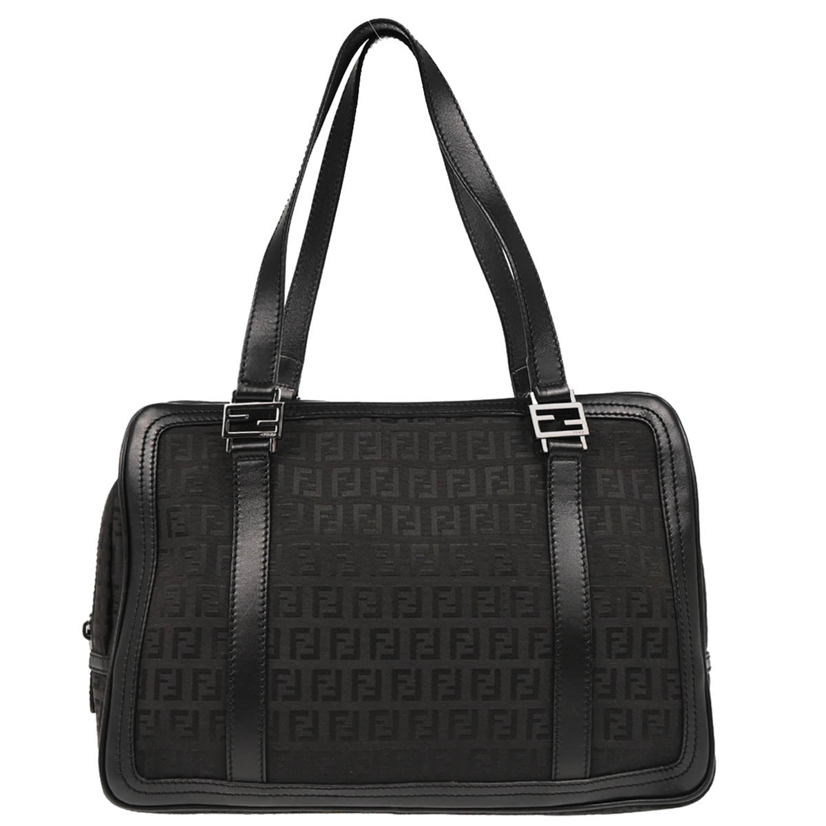 Fendi Black Zucchino Handbag